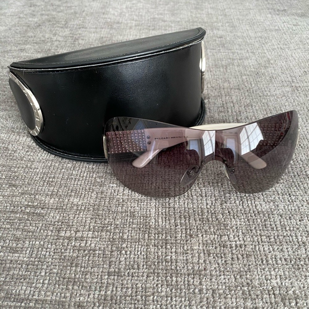 Bulgari Sunglasses with crystals.